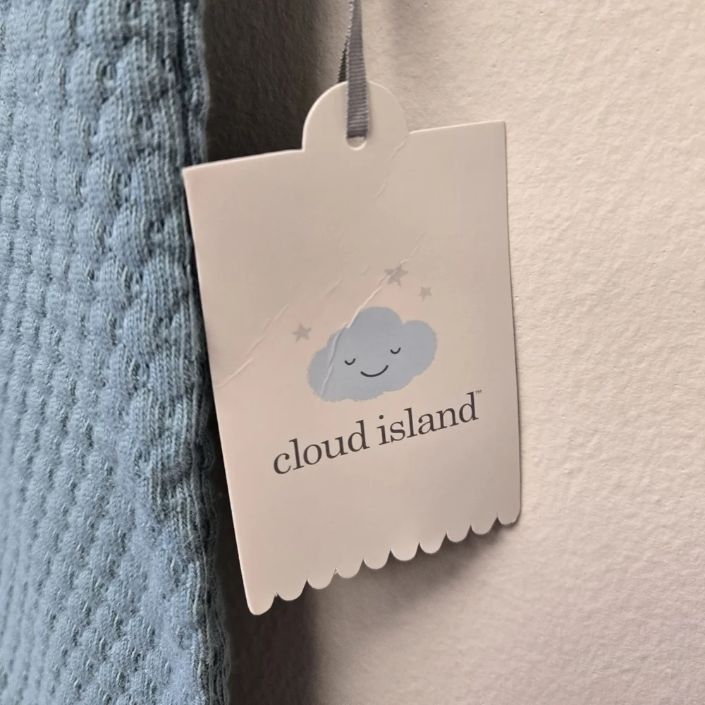 Cloud Island Long Sleeve Sweater Romper Sleeper Blue 24 Months